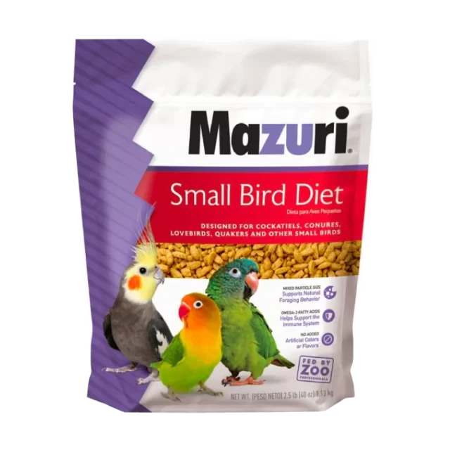 pienso alimento concentrado mazuri small birds pájaros aves pequepets colombia