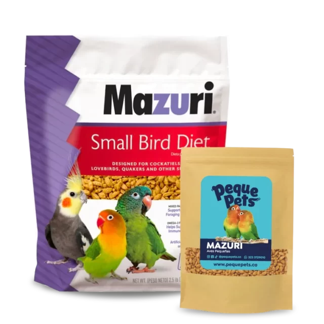 pienso alimento concentrado mazuri small birds pájaros aves pequepets colombia